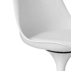 Moderner Mid-Century-Drehsessel mit gepolsterter Sitzfläche