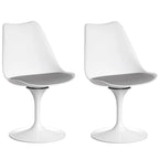 Moderner Mid-Century-Drehsessel mit gepolsterter Sitzfläche