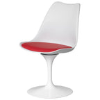 Moderner Mid-Century-Drehsessel mit gepolsterter Sitzfläche