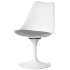 Moderner Mid-Century-Drehsessel mit gepolsterter Sitzfläche
