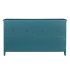 Sideboard Storage Cabinet with Fluted Glass Door and Adjustable Shelves