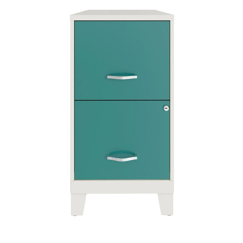 2 Drawer Vertical File Cabinet with Accessory Drawer and Legs